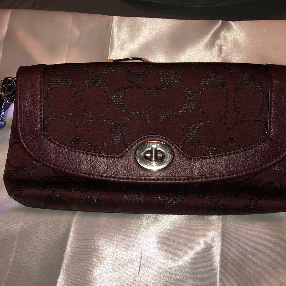 Small Clutch Coach Wristlet